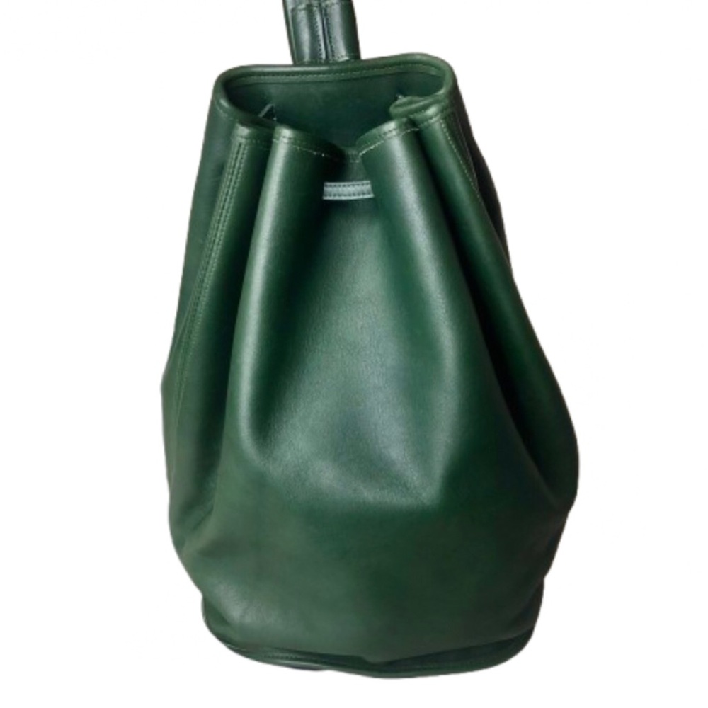 COACH Bottle Green Leather Sling Bag Vintage Backpack 9929 Mint Condition RARE